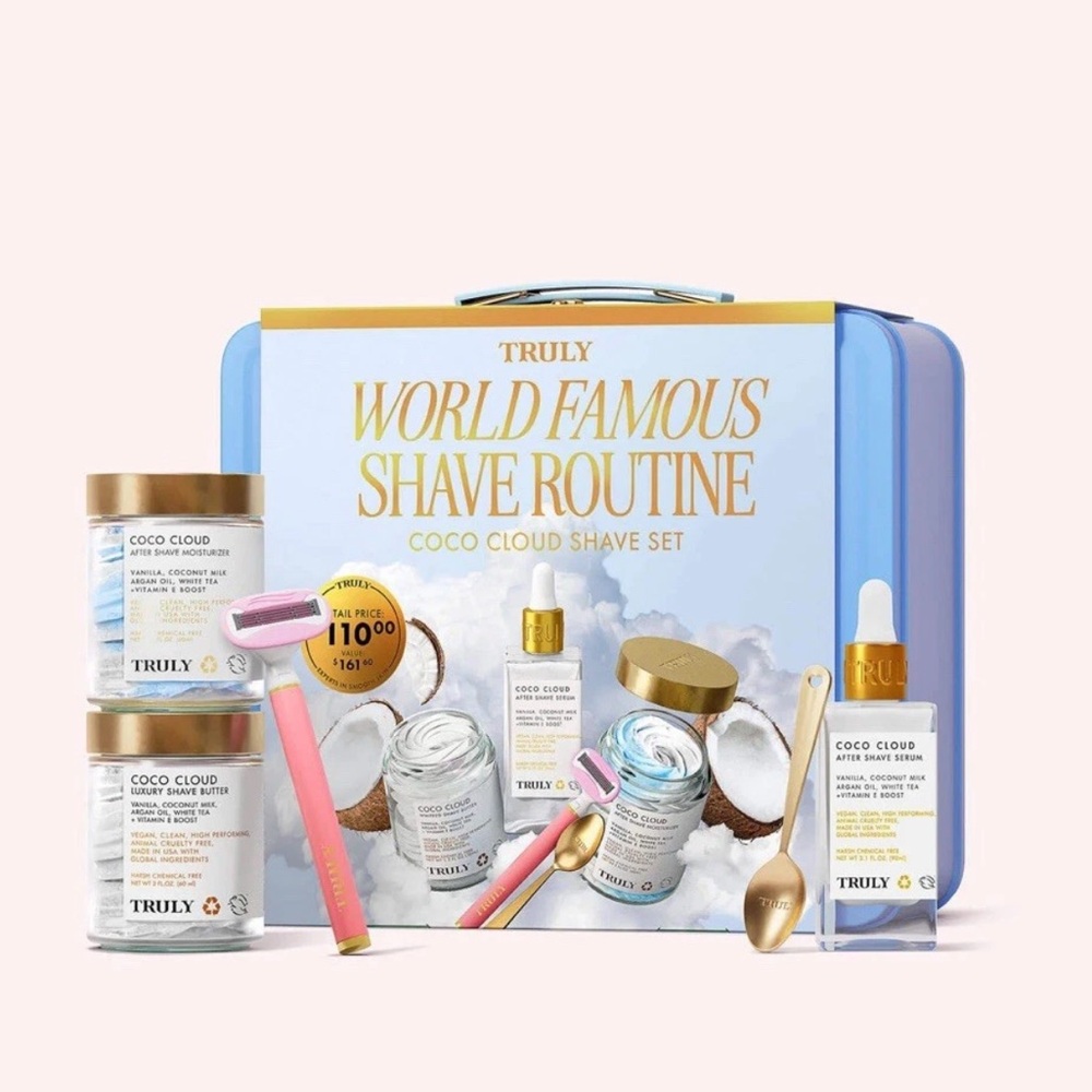 Truly Beauty World Famous Shave Routine Coco Cloud Shave Set